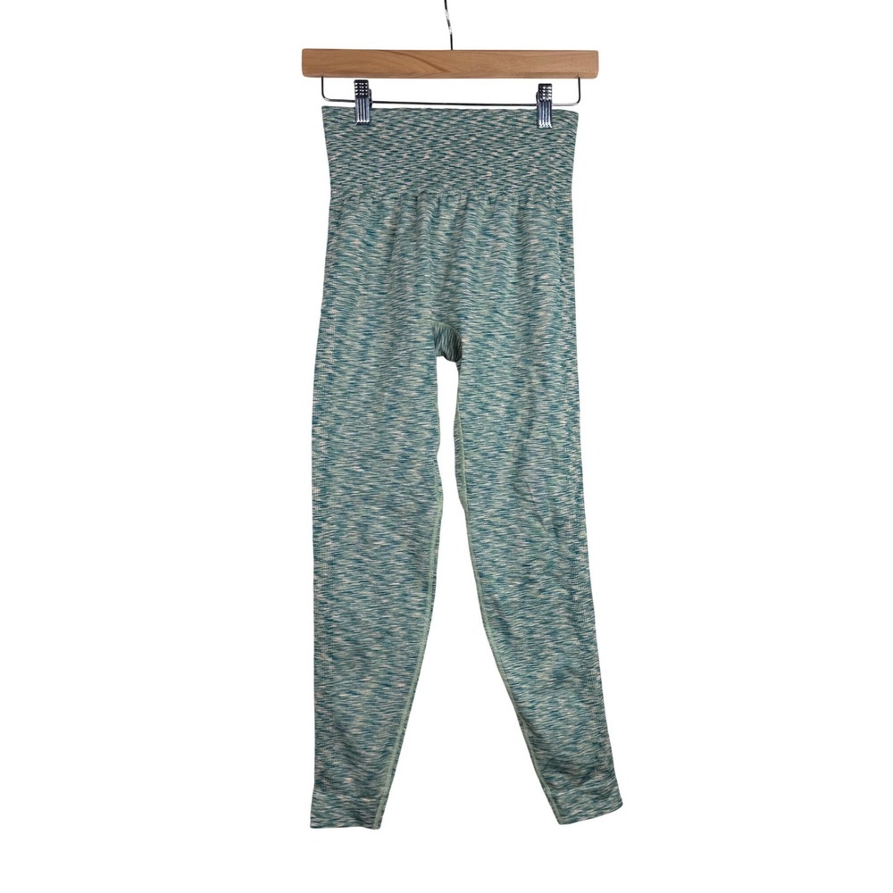 Sweaty Betty Spacedye Leggings size Medium Green/White